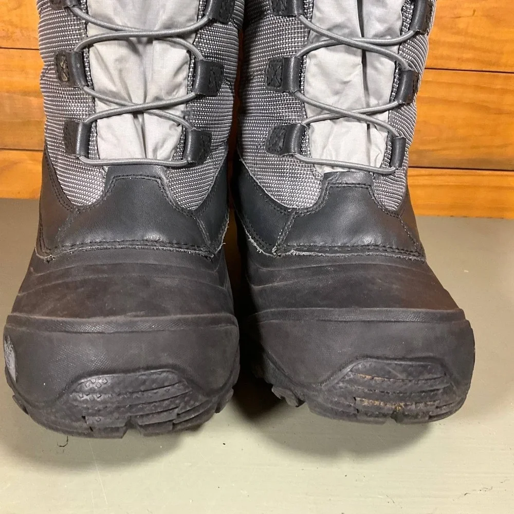 The‎ North Face Alpenglow  IV Waterproof Snow Boots Youth 7 Black Gray NF0A2T5P